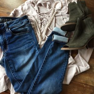 American Eagle Jegging indigo wash denim